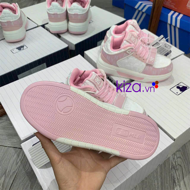 Giày MLB of quai dán NY màu hồng nữ