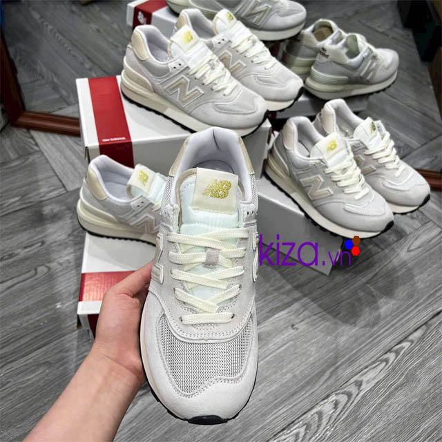 Giày New Balance 574 xám đế cao Replica