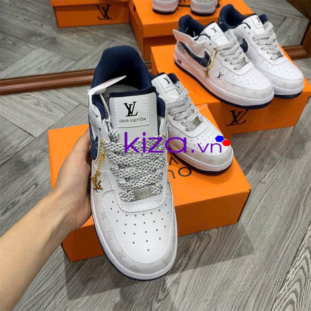 Giày Nike Air Louis Vuitton xanh than Giày Nike Air Louis Vuitton xanh than