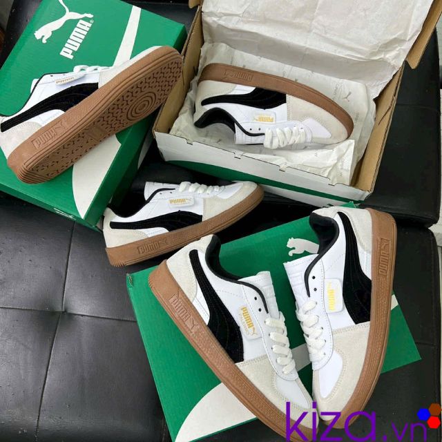 Giày Puma Palermo màu trắng xám Giày Puma Palermo màu trắng xám