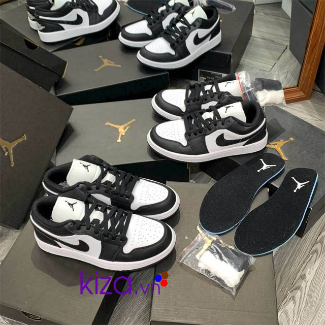 Giày nike jordan panda đen trắng