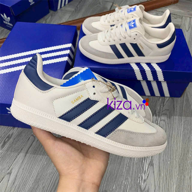 Giày Adidas Samba og màu kem navy