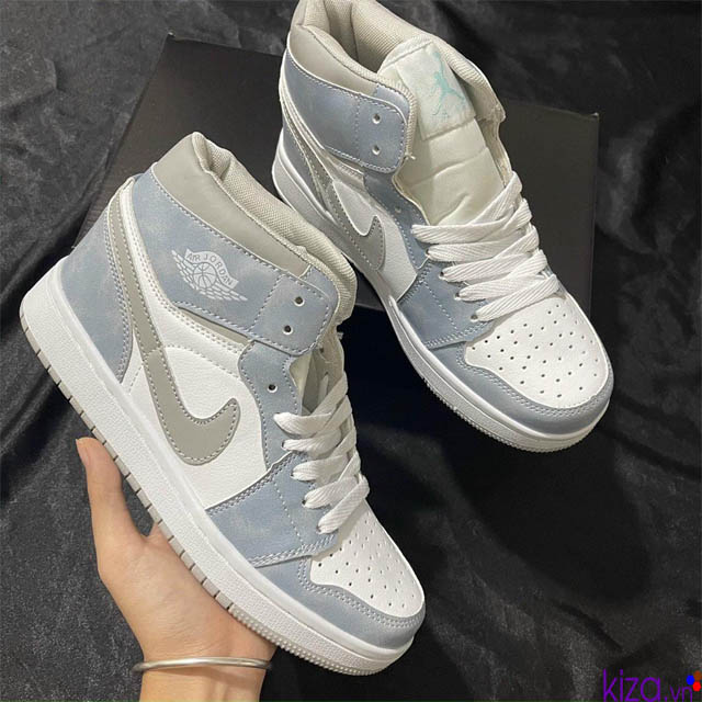 Giày nike Jordan1 xanh