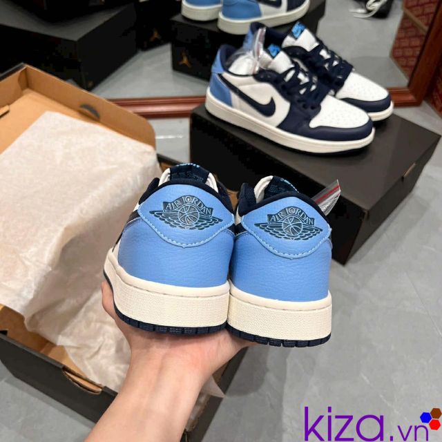 Nike Jordan low màu xanh gót xanh dương Nike nam Jordan low màu xanh gót xanh dương