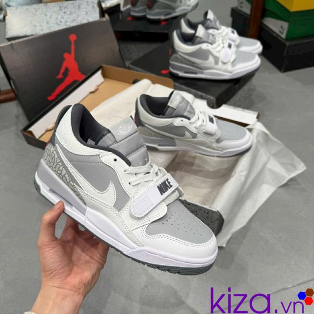 Gi&agrave;y Nike  Jordan 3 retro trắng x&aacute;m
