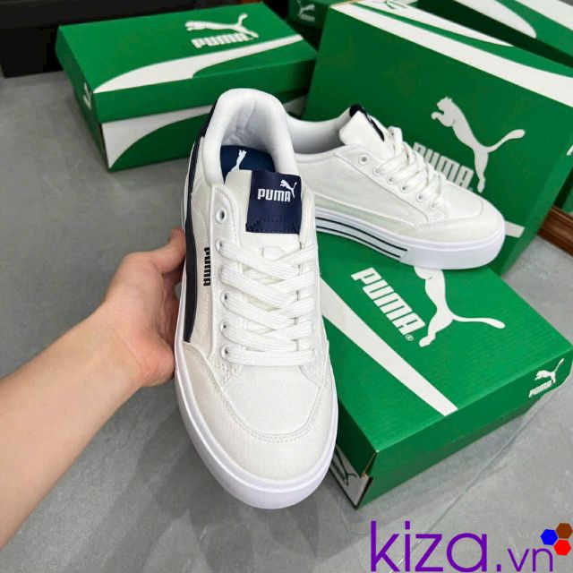 Gi&agrave;y Puma Court Classic vulc m&agrave;u trắng